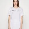 EA7 Emporio Armani Camiseta Estampada - White/Black