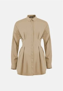 OW Collection Ella - Vestido Camisero - Nude -Tienda barata Ulla Popken 071c985d79864902a6c66ae27633311d