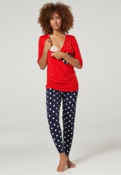Set - Pijama - Red Dark Blue White -Tienda barata Ulla Popken 07b7a56b74974879bb9f2ee9f26d0727