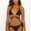Wakiki Trio Crystal Strappy - Top De Bikini - Black Gold -Tienda barata Ulla Popken 0b49ba7092aa4abc9749a70d9ab7a6ca