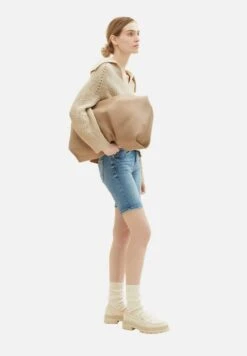 Tom Tailor Alexa- Shorts Vaqueros - Light Stone Wash Denim -Tienda barata Ulla Popken 100cfd179a0b4af4ae0f1f04068334ad