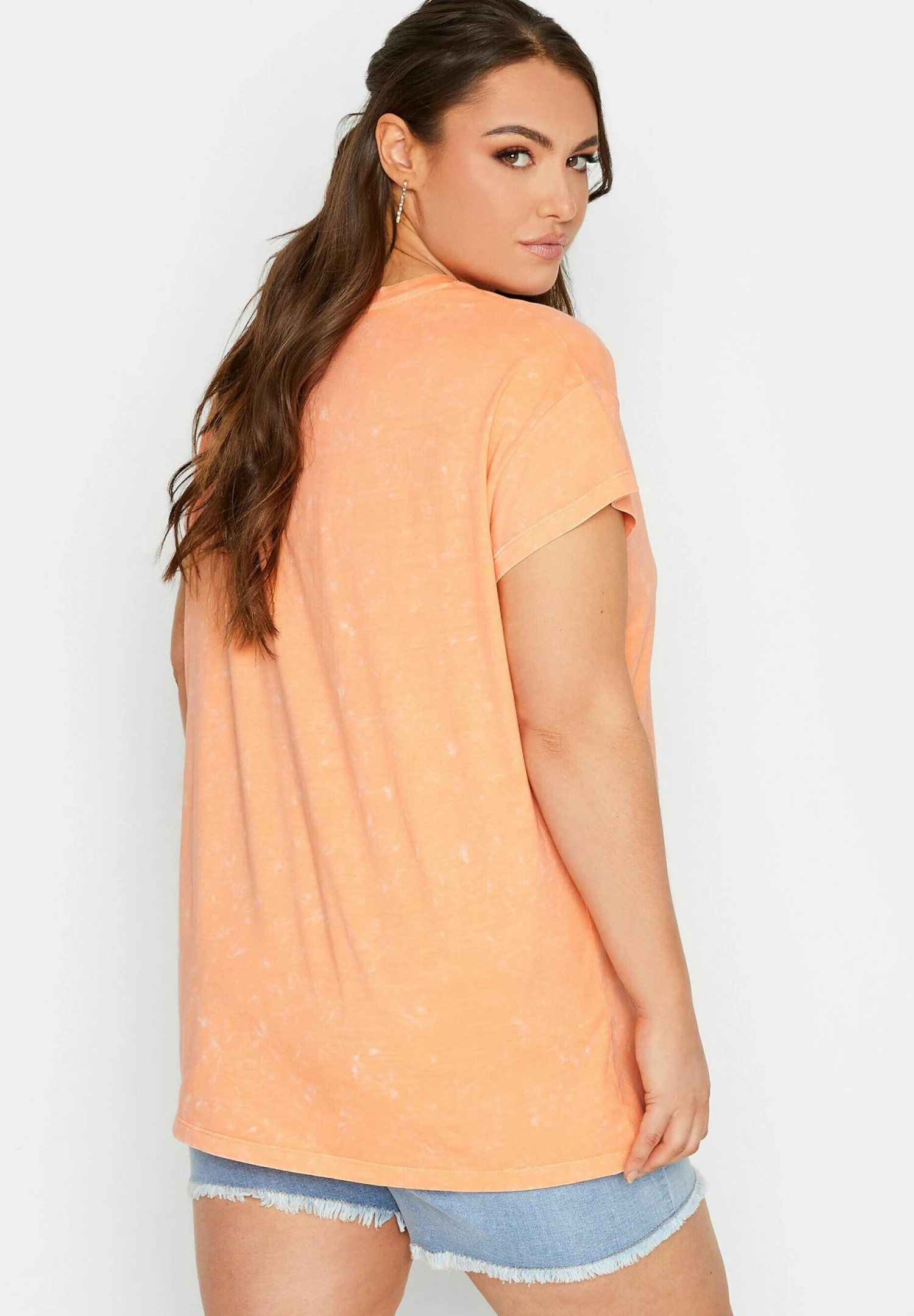 Feelin Peachy Acid Wash - Camiseta Estampada - Orange 5 Feelin Peachy Acid Wash - Camiseta Estampada - Orange - Imagen 3