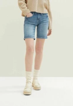 Tom Tailor Alexa- Shorts Vaqueros - Light Stone Wash Denim