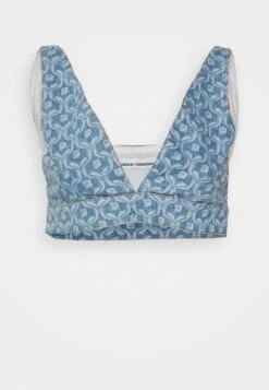 Paco Rabanne Bra With Paco Logo - Top - Blue Denim -Tienda barata Ulla Popken 157eaf3cf34446059241697631395ccf