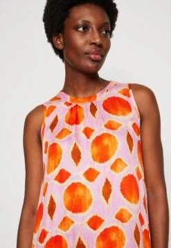 Emily Van Den Bergh Dress - Vestido Largo - Pink Orange -Tienda barata Ulla Popken 15bd0872279647c4b1466a84cc174c95