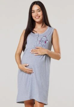 Happy Mama Maternity Hospital Set Labour & Birth - Camisón - Grey -Tienda barata Ulla Popken 15d317e8650f48efbe6bd174855d90b0