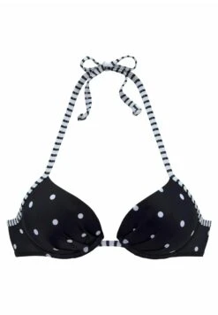 S.Oliver Top De Bikini - Schwarz/Weiß -Tienda barata Ulla Popken 16e3c13b9de0443b9847d73f438e4bd7