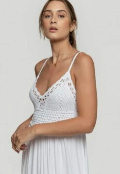 Cuerpo- Vestido Largo - Blanco -Tienda barata Ulla Popken 175df314b54b417da825a3c51bf5d6e1