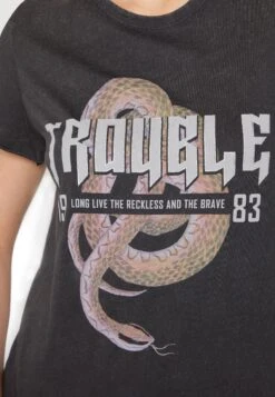 ONLY Lucy Reg S/S Jrs Noos - Camiseta Estampada - Black -Tienda barata Ulla Popken 194646a8803540729c5b92c56e299ea0