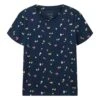 Tom Tailor Crew Neck Print - Camiseta Estampada - Navy Geo Shapes Design