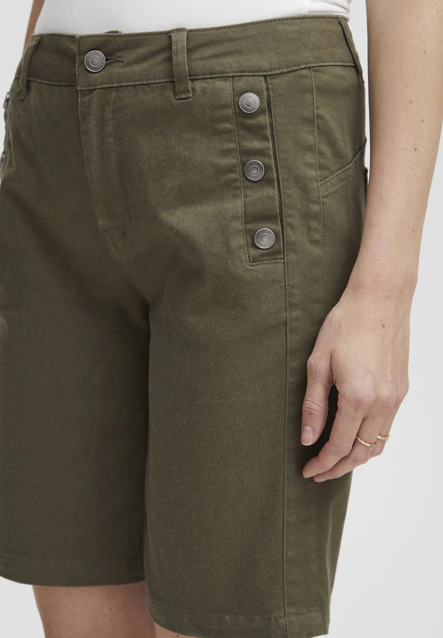 Fransa Frlomax 5 Sh - Shorts - Dusty Olive 6 Fransa Frlomax 5 Sh - Shorts - Dusty Olive - Imagen 4