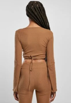 URBAN CLASSICS CroppedWrapped - Camiseta De Manga Larga - Darktaupe -Tienda barata Ulla Popken 1dd7fd2093bf4d74b7607c5e38a4f4c1