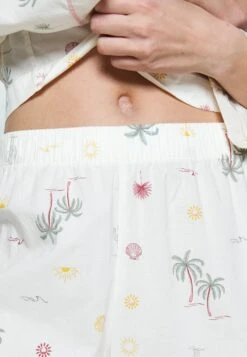 Marks & Spencer Palm Tree Pj Set - Pijama - Ivory Mix -Tienda barata Ulla Popken 2049f52655ea4677b6b605914c897368