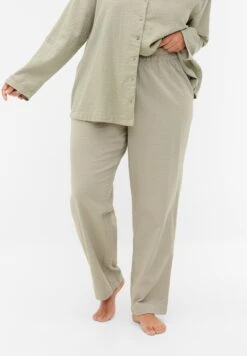 Zizzi With Structured Fit - Pantalón De Pijama - Seagrass