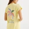 WE FASHION Met Embroidery - Camiseta Estampada - Yellow