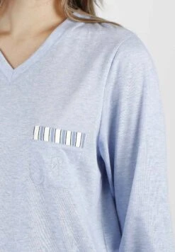 Classic Manga Larga Fashion Stripes Para Set - Pijama - Azul -Tienda barata Ulla Popken 20b5b8f0cd374942b5c7116799970e48