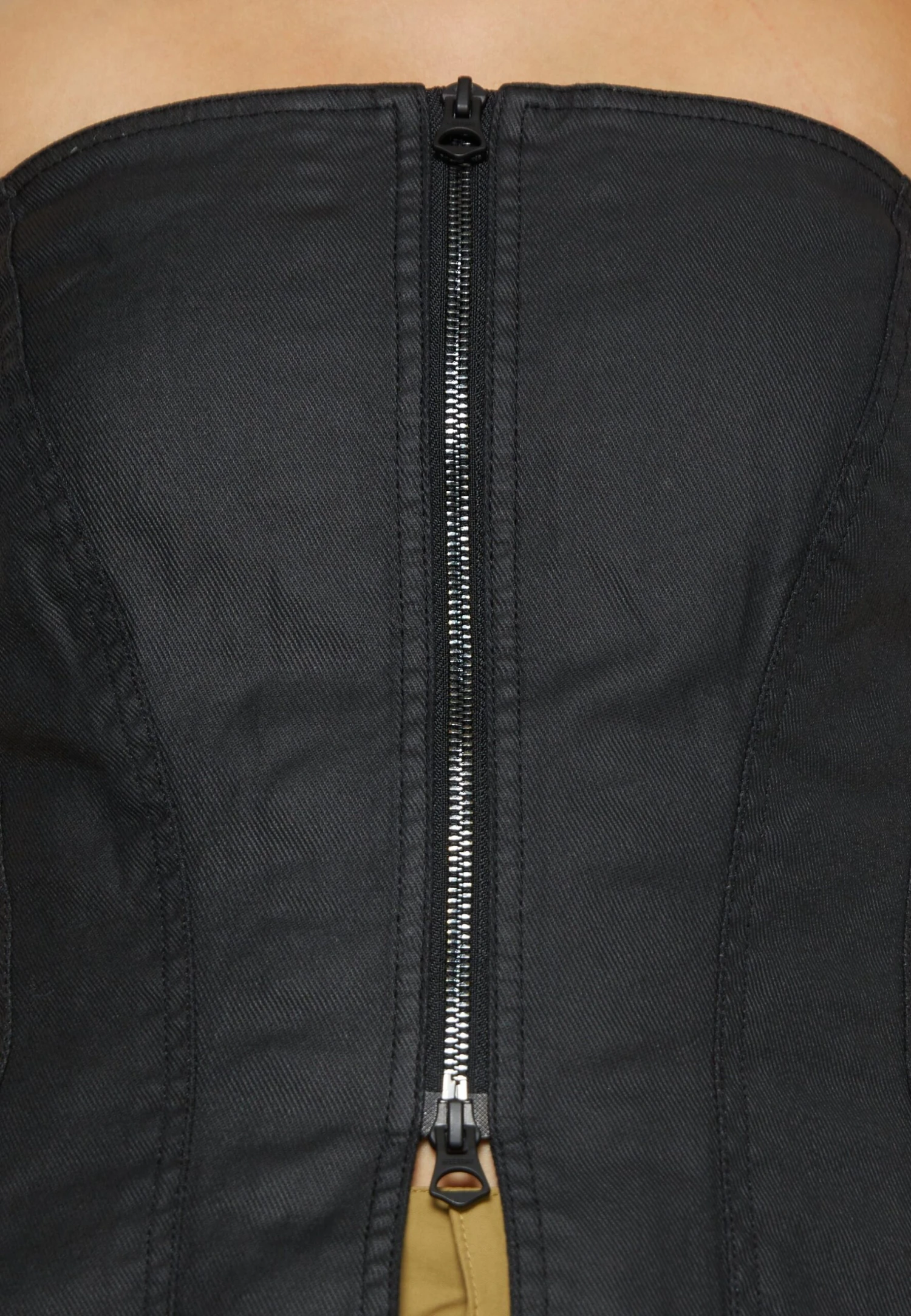 WEEKDAY Maggie Zip Corset - Top - Black 8 WEEKDAY Maggie Zip Corset - Top - Black - Imagen 6