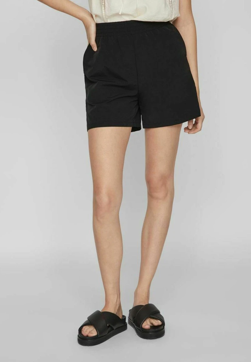 Vila High Waist - Shorts - Black 3 Vila High Waist - Shorts - Black