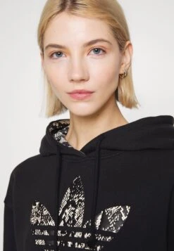 Adidas Originals Hoodie Logo - Sudadera - Black -Tienda barata Ulla Popken 25afbd7c1d3d446d988cdf1f79e1f24b