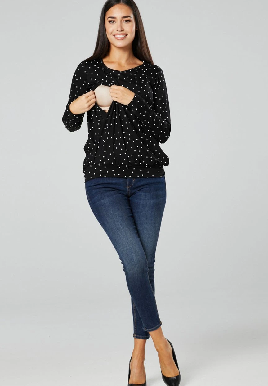 Camiseta De Manga Larga - Black White 4 Camiseta De Manga Larga - Black White - Imagen 2