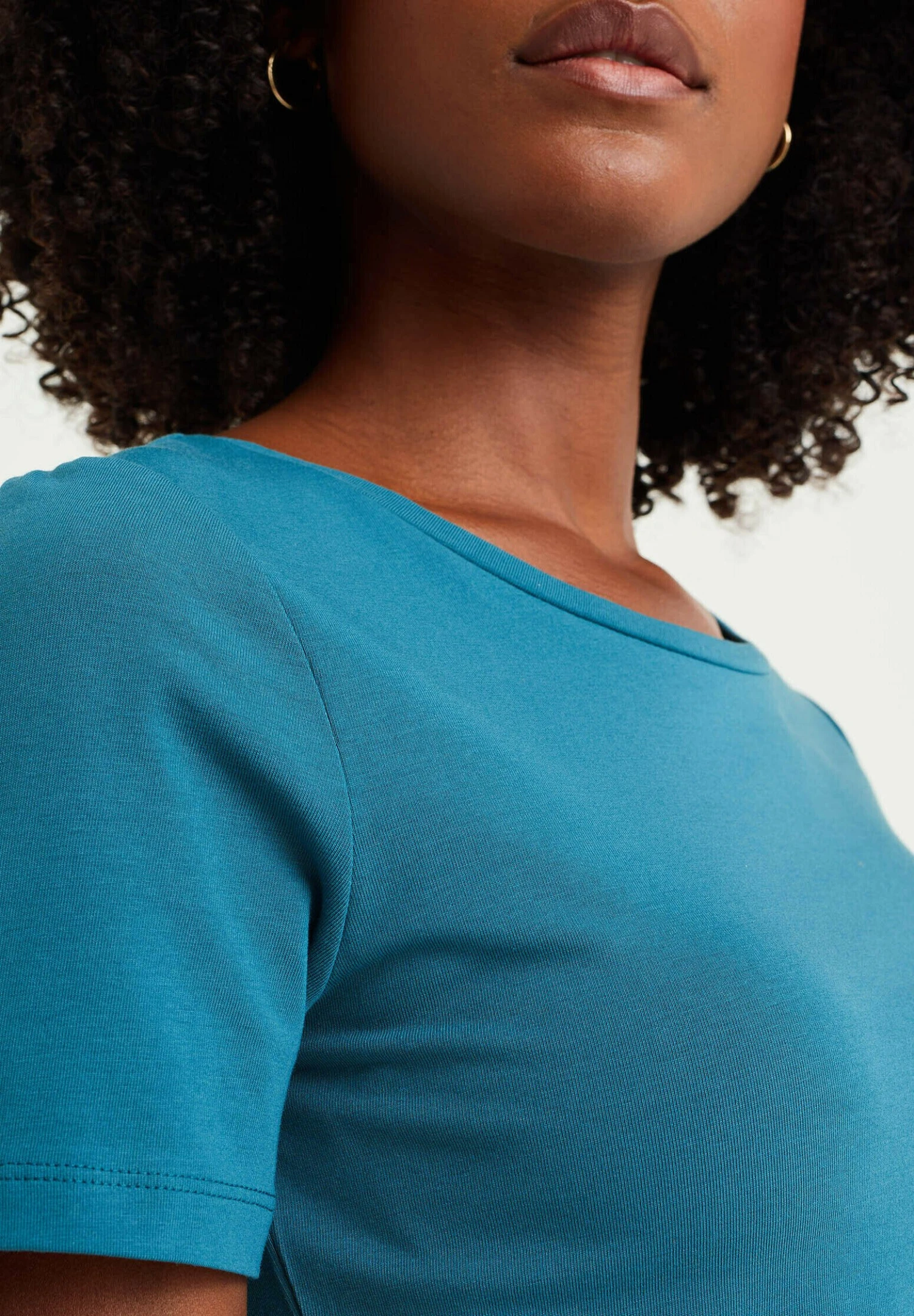 WE FASHION Aus Bio - Camiseta Básica - Blue 6 WE FASHION Aus Bio - Camiseta Básica - Blue - Imagen 4