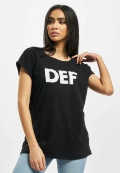 DEF Sizza- Camiseta Estampada - Black