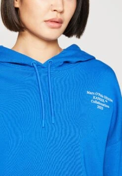 Marc O'Polo DENIM Long Sleeve W Print Drawcord In - Jersey Con Capucha - Mediterranean Blue -Tienda barata Ulla Popken 2b6df2b5eb54401092470d26a5cb704f