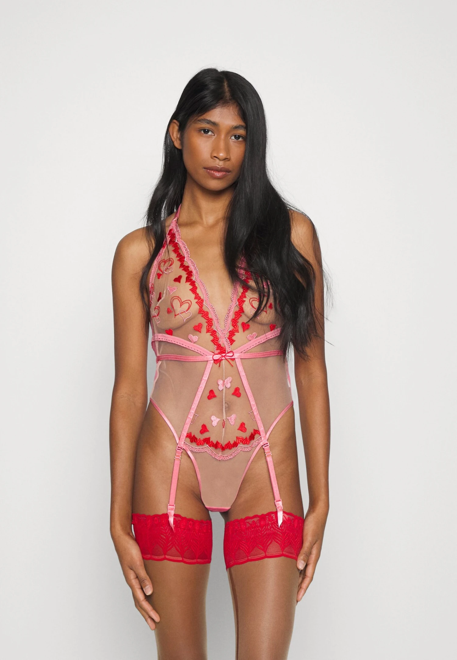 Ann Summers Cross My Heart - Body - Pink/Red 4 Ann Summers Cross My Heart - Body - Pink/Red - Imagen 2