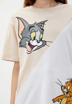 Koton Tom And Jerry Licensed Short Sleeve - Camiseta Estampada - Ecru -Tienda barata Ulla Popken 2d72c03bc2be4c24bf0a446e0e4b2d03