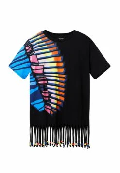 Desigual Oversize Beaded Tropical - Complementos De Playa - Black -Tienda barata Ulla Popken 2e5bae67de8a480792b7e996e52f9787