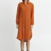 B.young Byiberlin- Vestido Camisero - Orangeade