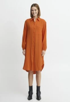 B.young Byiberlin- Vestido Camisero - Orangeade