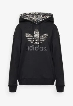 Adidas Originals Hoodie Logo - Sudadera - Black -Tienda barata Ulla Popken 30e27ec60ea3426bb537e8c1679191a0