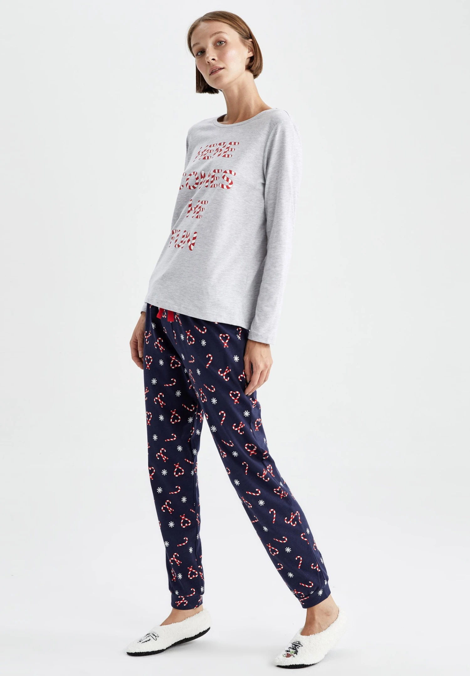 DeFacto Set Regular Fit- Pijama - Navy 4 DeFacto Set Regular Fit- Pijama - Navy - Imagen 2