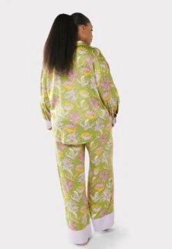 SetLotus Crane Print- Pijama - Olive -Tienda barata Ulla Popken 31becd1933d24bd7aaf4ff250ce6fb8a