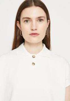 Marc O'Polo DENIM Shortsleeve Button Placket - Polo - Scandinavian White -Tienda barata Ulla Popken 33e102c7c017489c86169a429a502570