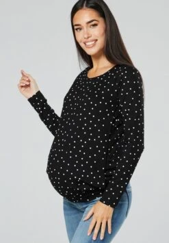 Camiseta De Manga Larga - Black White 11 Camiseta De Manga Larga - Black White -Tienda barata Ulla Popken 343b2de853e64164bfd7eda67d5ea6d1