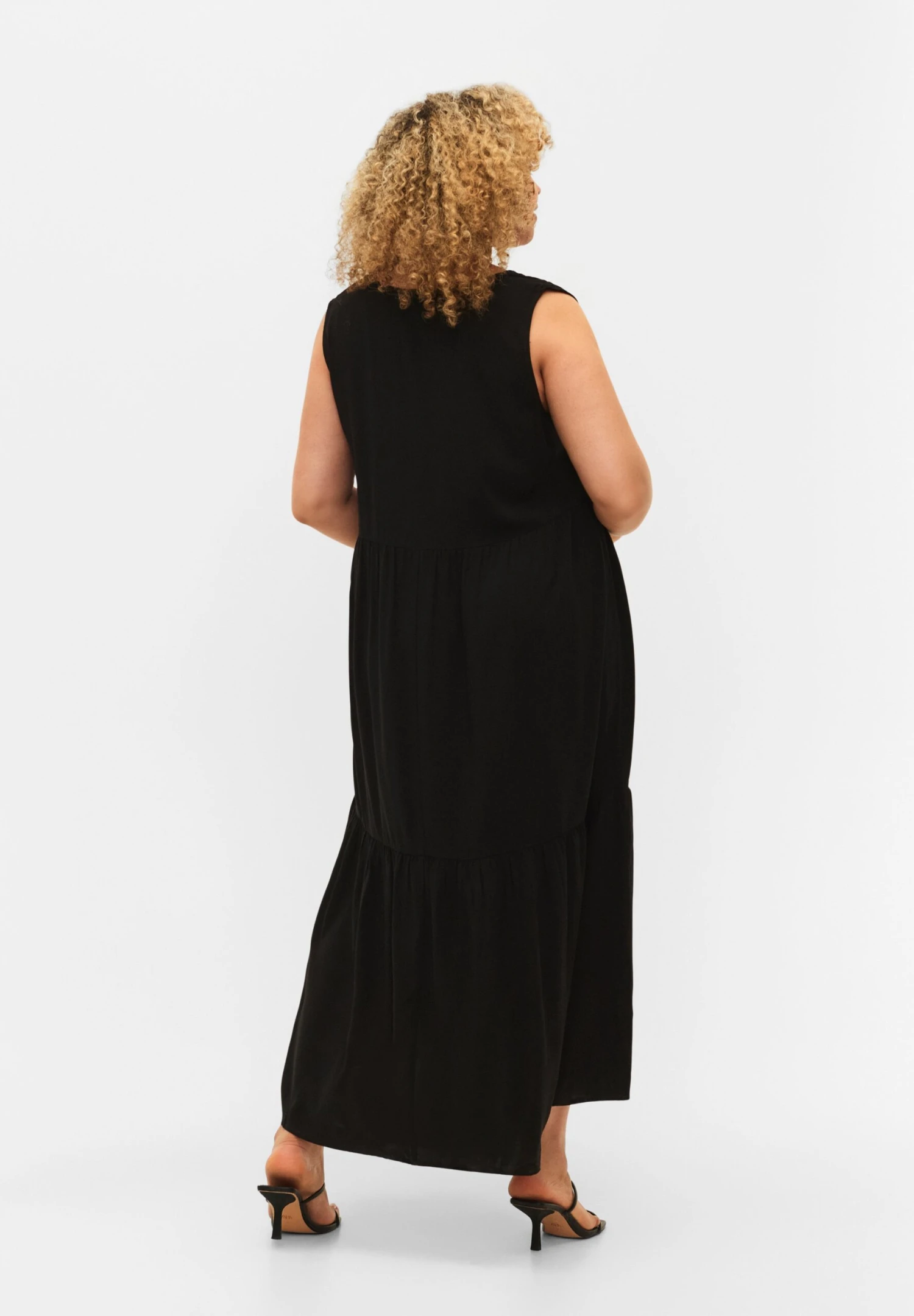 Zizzi Sleeveless - Vestido Largo - Black 4 Zizzi Sleeveless - Vestido Largo - Black - Imagen 2