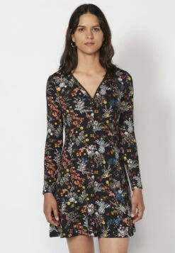 Koroshi Vestido Informal - Black White Pink -Tienda barata Ulla Popken 385392a6d31746d6bc890da1df1a1dba