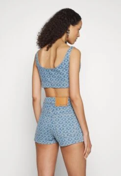 Paco Rabanne Bra With Paco Logo - Top - Blue Denim -Tienda barata Ulla Popken 39425547c23f4dc192d90d98586f5ce7