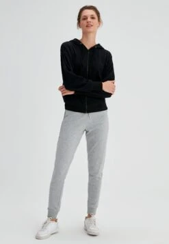 Sudadera Con Cremallera - Black