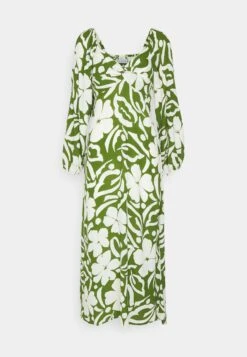 Faithfull The Brand Vestido Informal - Pavito Floral - Olive -Tienda barata Ulla Popken 3a0baed6a75145faba9a5da902ff311d