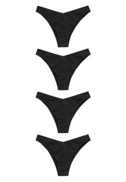 Next 4 Pack Rich Extra - Tanga - Black
