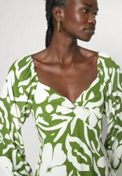 Faithfull The Brand Vestido Informal - Pavito Floral - Olive -Tienda barata Ulla Popken 3b1fcc1916e84c6ab75465893eee760f