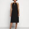 MICHAEL Michael Kors Chain Neck Midi Dress - Vestido De Cóctel - Black -Tienda barata Ulla Popken 3b565e191dba4c98a41113f754a61359