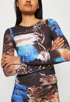 Jaded London Long Sleeve Tissue Scribble Dream Print - Camiseta De Manga Larga - Black -Tienda barata Ulla Popken 3ce755bd29284b58bfd16e5db256a364