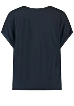 Gerry Weber Kurzarm Mit Legerem Schnitt - Camiseta Básica - Navy -Tienda barata Ulla Popken 3ecafcda92024cfc9a9b0475ebd2246a