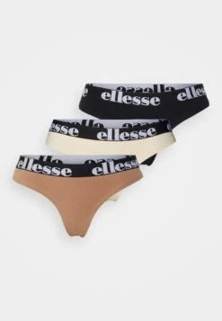 Ellesse Jamina 3 Pack - Tanga - Black/Nude -Tienda barata Ulla Popken 3fa1e7fc1a6c46c2b0dda8e1726820b1