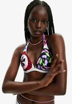 Desigual Designed By M. Christian Lacroix - Top De Bikini - White -Tienda barata Ulla Popken 42d6ff1876fc4be39e659685ad4dc9bc