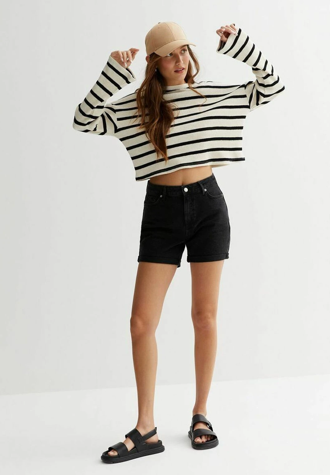 New Look Boyfriend - Shorts Vaqueros - Black 4 New Look Boyfriend - Shorts Vaqueros - Black - Imagen 2
